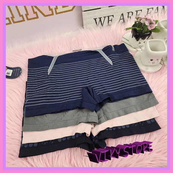 💖 NWT REEBOK 4 Pack Seamless Boy Shorts Large Intimates #7237 💖 - Picture 2 of 6